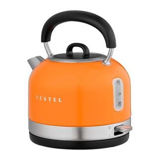 VETSEL Retro Turuncu 2200 W 1.7 Lt Celık Kettle