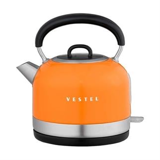 VETSEL Retro Turuncu 2200 W 1.7 Lt Celık Kettle