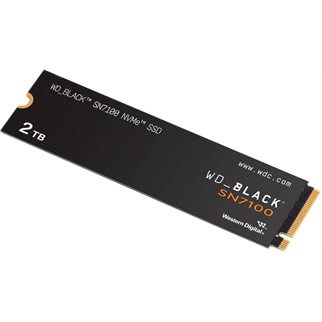 WD Black SN7100, WDS200T4X0E, 2TB, 7250/6900, Gen4, NVMe PCIe M.2 2280,  SSD
