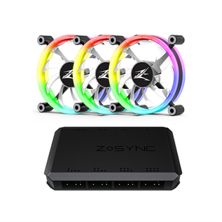 ZALMAN ZM-LF120A3 Premium Çift Taraflı Halka Adreslenebilir 3x 120mm ARGB LED Fan