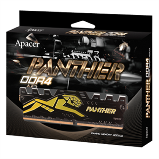 APACER PANTHER BLACK-GOLD 8GB (1x8GB) 3200MHz CL16 DDR4 GAMİNG RAM (AH4U08G32C28Y7GAA-1)