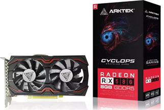Arktek CYCLOPS, AKR580D5S8GH1, RX580, 8Gb, GDDR5, 256BIT, 1xDVI, 1xHDMI, 1xDP GAMING Ekran Kartı