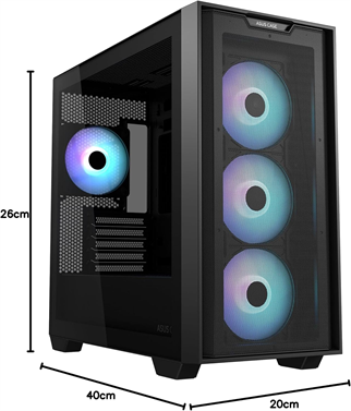 Asus A21 Plus ARGB Fanlı Micro ATX Oyuncu Kasası