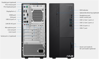 ASUS D700ME-5135000410 i5/13500 DDR4 16GB 3200MHZ 512GB SSD VGA FREEDOS MASAÜSTÜ BİLGİSAYAR