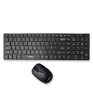 CASPER AX7900 FN MULTİMEDİA 2.4GHZ KABLOSUZ KLAVYE MOUSE SET-SİYAH