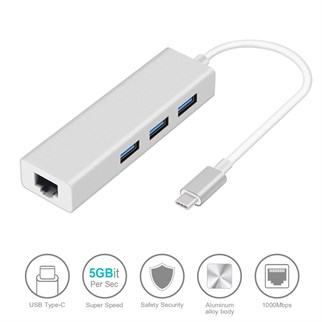 CODEGEN CDG-CNV85  3ADET*USB 3.0+RJ45 USB 3.1 TYPE-C HUB