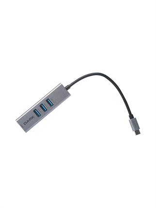 Dark DK-AC-U31X3GL USB3.1 Type-C - 3x USB3.0 HUB+ Gigabit Ethernet