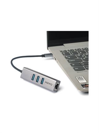Dark DK-AC-U31X3GL USB3.1 Type-C - 3x USB3.0 HUB+ Gigabit Ethernet