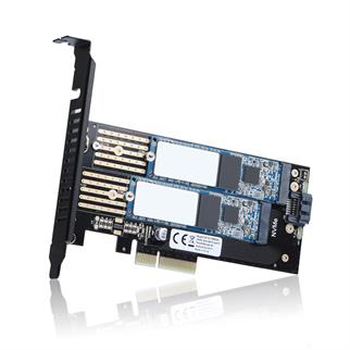 Dark SATA + NVMe M.2 SSD PCI-E Kartı DK-AC-PEM2X2