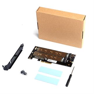 Dark SATA + NVMe M.2 SSD PCI-E Kartı DK-AC-PEM2X2