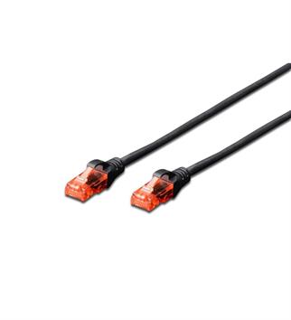 DIGITUS DK-1617-010/BL LSZH CAT6 PATCH KABLO SİYAH 1 METRE