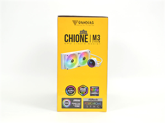 GAMDIAS CHIONE M3-240W 240MM WHITE EDITION LGA1200/AM4-LGA1700/AM5 SOKET ARGB SIVI SOĞUTMA