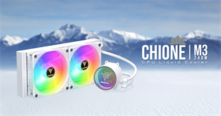GAMDIAS CHIONE M3-240W 240MM WHITE EDITION LGA1200/AM4-LGA1700/AM5 SOKET ARGB SIVI SOĞUTMA