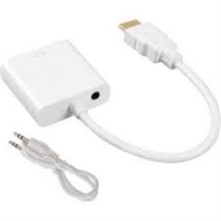 HDMI - VGA DÖNÜŞTÜRME ADAPTÖRÜ (AUX KABLOLU)