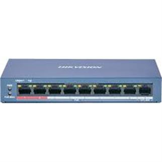 HIKVISION 8port 60w FULL PoE DS-3E0109P-E/M(B) 10/100 1X-UPLINK Yönetilemez Switch