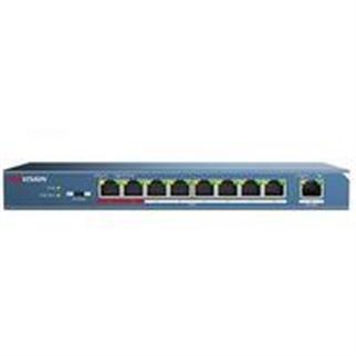 HIKVISION 8port 60w FULL PoE DS-3E0109P-E/M(B) 10/100 1X-UPLINK Yönetilemez Switch