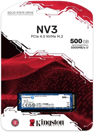 Kingston NV3 500 GB SNV3S/500G PCI-Express 4.0 M.2 SSDKingstonM2 NVME SSDB07522