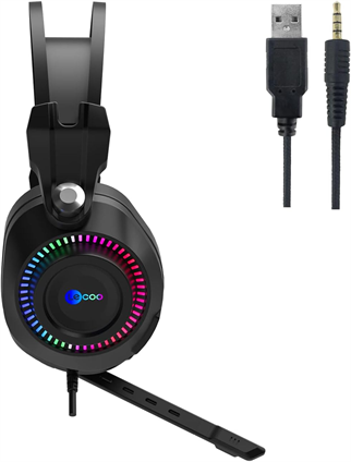 Lenovo Lecoo HT405 RGB Kablolu Kulak Üstü Oyuncu Kulaklığı