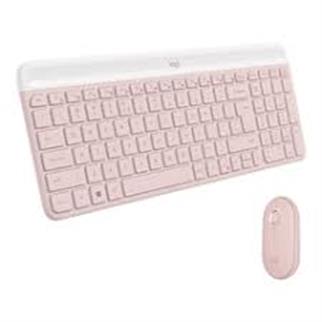 LOGITECH PEBBLE 2 SESSİZ KABLOSUZ TÜRKÇE Q KLAVYE VE MOUSE PEMBE 920-012247