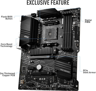 MSI B550-A Pro AMD AM4 DDR4 ATX Anakart