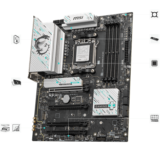 MSI B850 GAMING PLUS WIFI AM5 DDR5 8200MHZ(OC) DP 3x M.2 USB 10Gbs 5G LAN WI-FI 7 ATX
