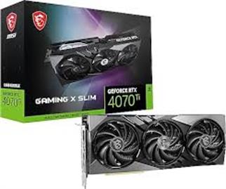 Msı GeForce RTX4070Ti Gaming X Slim 12G 12GB GDDR6X 192Bit DX12 Gaming (Oyuncu) Ekran Kartı