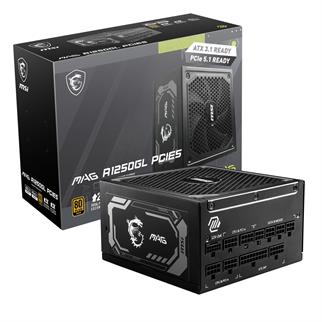 MSI MAG A1250GL PCIE5 1250W 80+ GOLD POWER SUPPLY