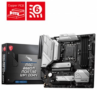 MSI MAG B660M MORTAR WIFI DDR4 4800(OC) Mhz mATX