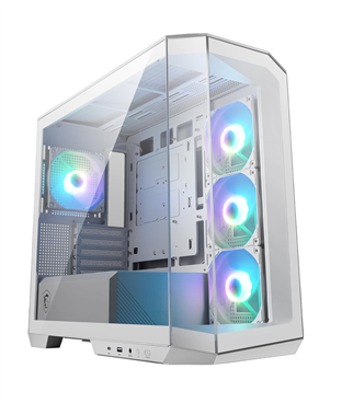 MSI MAG Pano M100R PZ ARGB Fanlı Beyaz Micro ATX Oyuncu Kasası