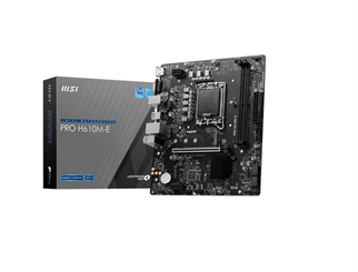 MSI Pro H610M-E Intel LGA1700 DDR5 Micro ATX Anakart