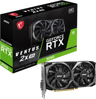 MSI RTX 3050 Ventus 2X XS 8G OC GDDR6 128 Bit 8 GB Ekran Kartı