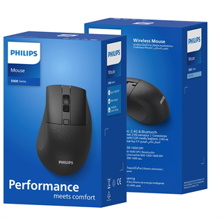 Philips SPK7528 Siyah Sessiz Optik Kablosuz Mouse