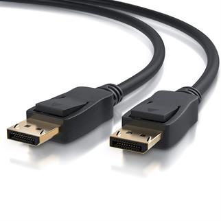 QPORT 1.8metre Q-DP01 DisplayPort & DisplayPort Görüntü Adaptörü Siyah