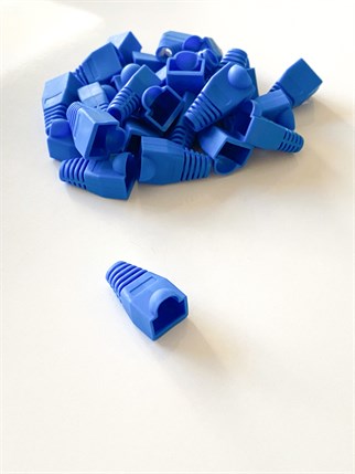 RJ45 BOTH PABUÇ KORUMA KILIFI ESKİ NESİL MAVİ RENK 100 ADET PAKET