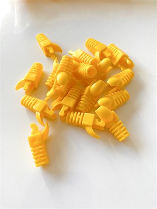 RJ45 BOTH PABUÇ KORUMA KILIFI YENİ NESİL SARI RENK 100 ADET PAKET