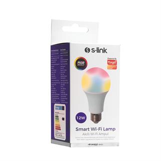 S-LINK SL-RG812 SMART/AKILLI RGB LAMBA/AMPÜL 12W 50HZ 1000LM WİFİ TUVA DESTEKLİ