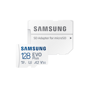 Samsung Evo Plus MB-MC128SA Class 10 UHS-I U3 A2 V30 128 GB Micro SD Kart