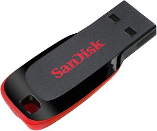 Sandisk SDCZ50-064G-B35 64GB Cruzer Blade 2.0 USB Flash Bellek