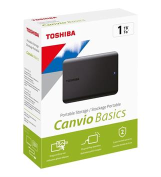 TOSHIBA 1TB CANVİO BASİCS 2.5 USB3.2 HDTB510EK3AA (USB2.0 UYUMLU)