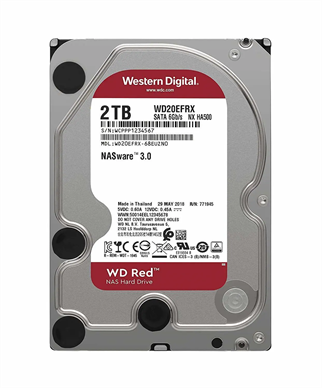 WD Red WD20EFRX 2TB 3.5″ 5400 Rpm 64MB Sata 3 NAS Harddisk