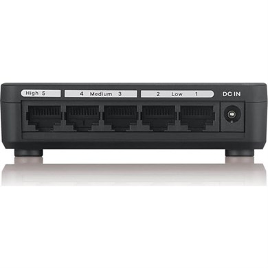 Zyxel GS105S v2 5-Port 10/100/1000Mbps Tak-Kullan Port-Önceliklendirme Destekli Gigabit Switch