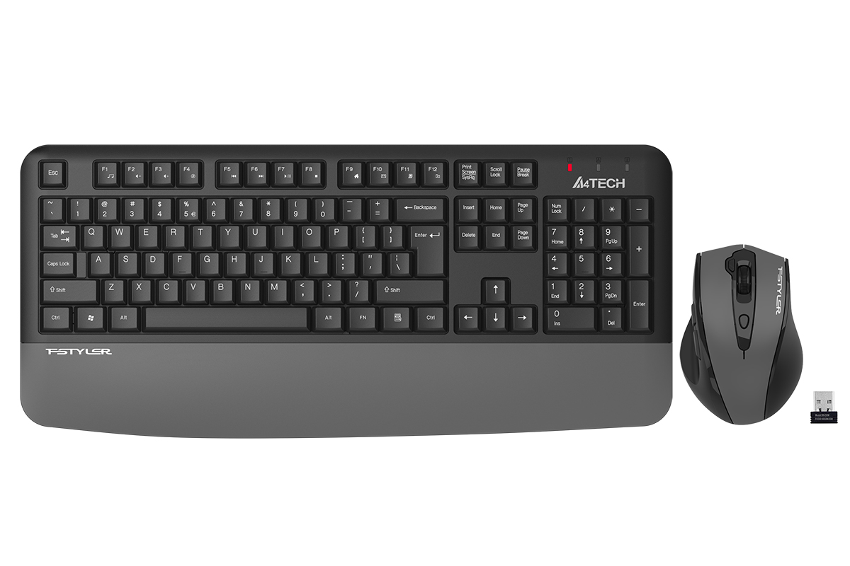 A4TECH FG2500S PLUS Kablosuz Q Trk Gri Klavye - Mouse Set