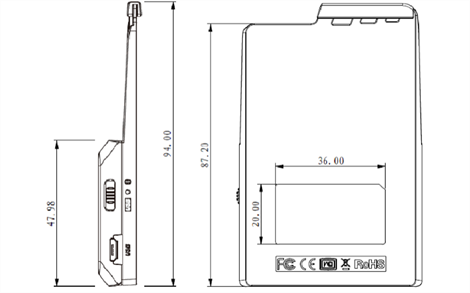 ACS ACR3901U-S1 Bluetooth 4.0 + USB ISO 7816 Temaslı Akıllı Kart Okuyucu / Kodlayıcı