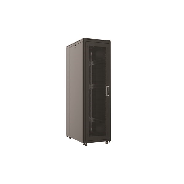 AGER 26U + 2li Fan 800x1000mm Dikili Tip Siyah Kabinet Vega AG-VB26U8010S1-BAAA-A-M1 Cam Kapak
