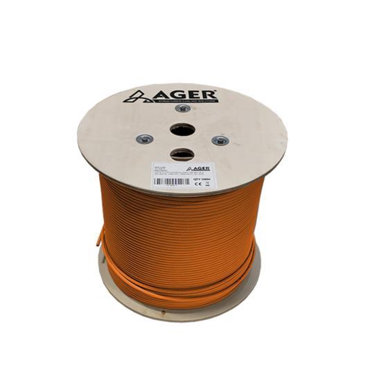 AGER CAT6 Utp 23AWG Turuncu 500m Makara Saf Bakır Kablo 0.50mm AC-600-5-ORAGERAğ Kabloları ve Adaptörleri1-50852