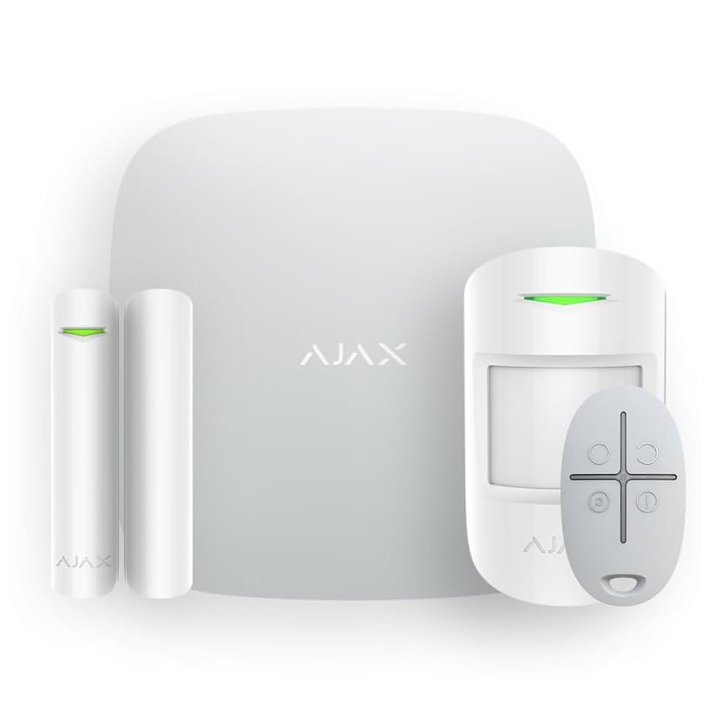 AJAX  StarterKit Plus, Kablosuz, Alarm Kiti, BEYAZ