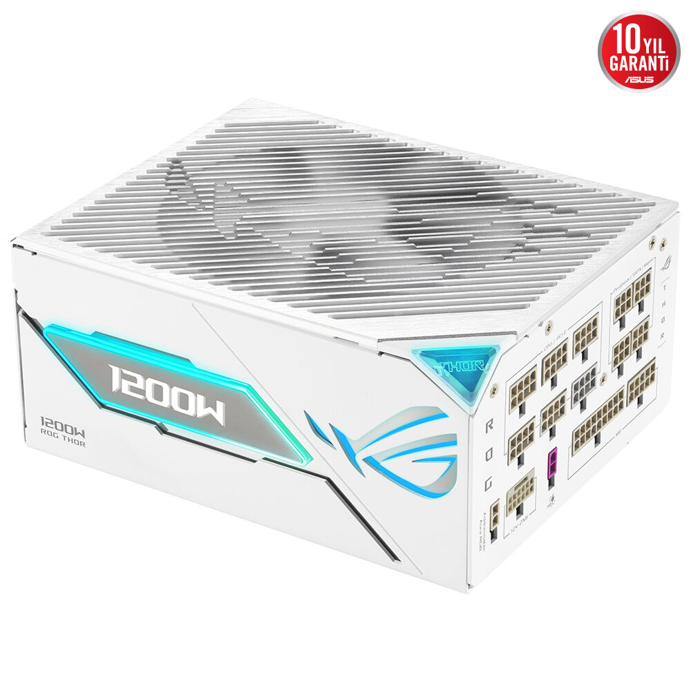 ASUS 1200W ROG Thor 1200P3 Tam Modüler Power Supply Beyaz