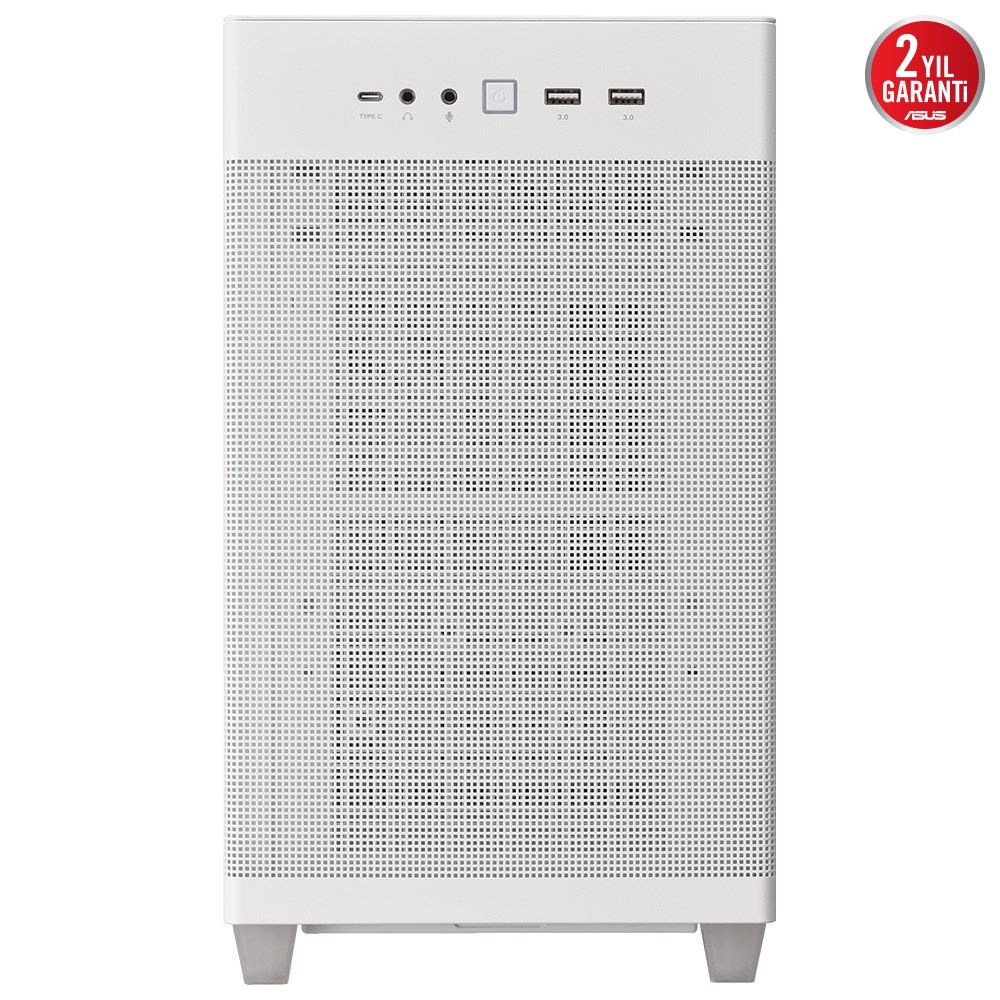 ASUS PRIME AP201 MESH WHITE Gaming Micro-Tower PC Kasası Beyaz / 90DC00G3-B39000