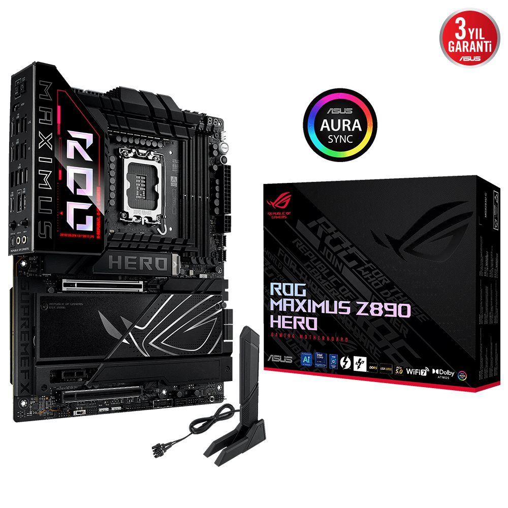 ASUS ROG MAXIMUS Z890 HERO DDR5 HDMI-DP TYPEC PCIE 5.0 1851p ATX