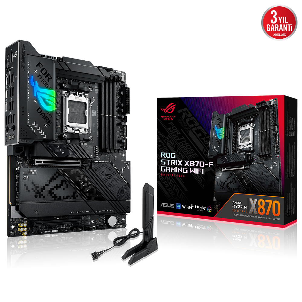 ASUS ROG STRIX X870-F GAMING WIFI7 DDR5 HDMI-DP TYPEC PCIE 5.0 AM5 ATX